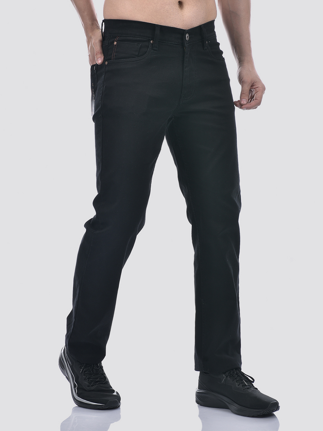 Numero Uno Men Solid Black Jeans